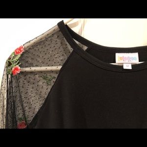 Lularoe Randy with lace sleeves